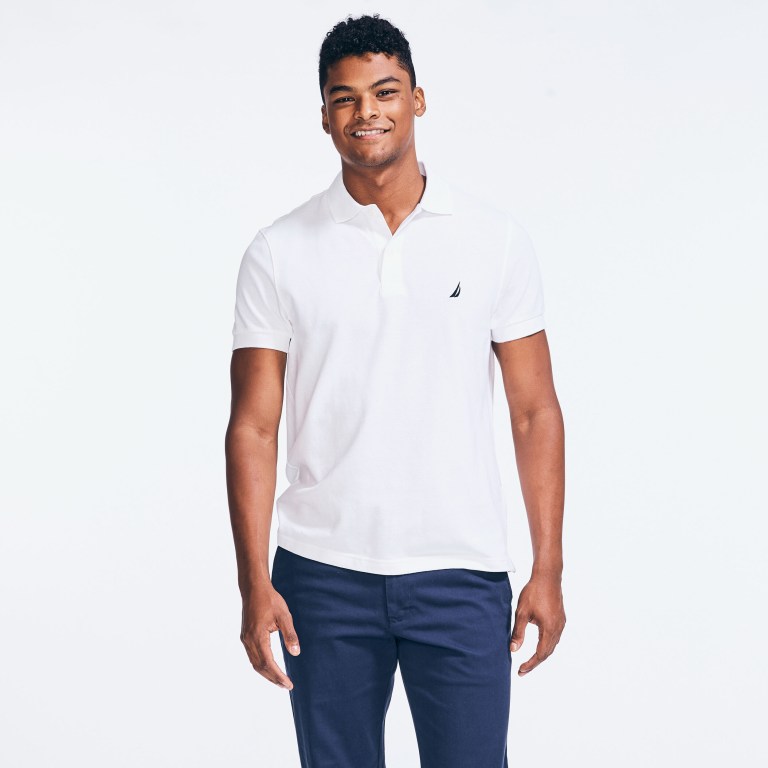 Nautica Slim Fit Deck Poloshirt Heren Oatmealhtr | DTpL3dnI