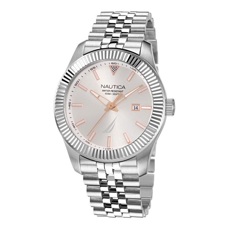 Nautica Stainless Steel 3-hand Horloge Heren Gekleurd | 24teHqHp