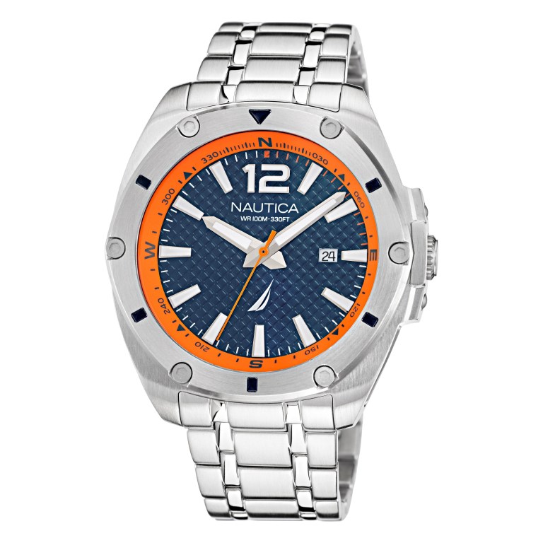 Nautica Stainless Steel 3-hand Horloge Heren Gekleurd | 7xemZdLL