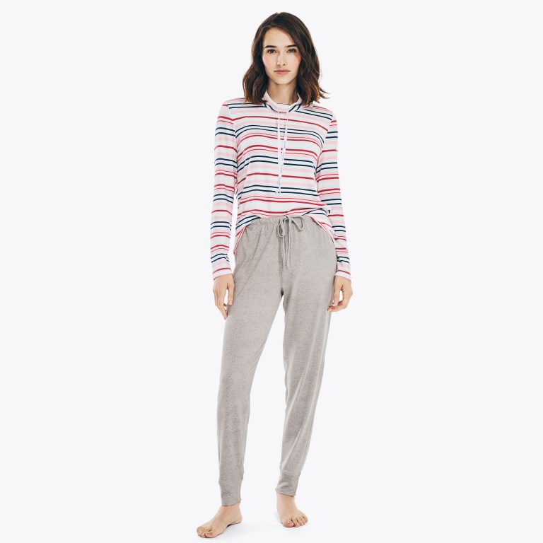 Nautica Striped Pajama Set Sleepwear Dames Koraal | R7SWhOMo