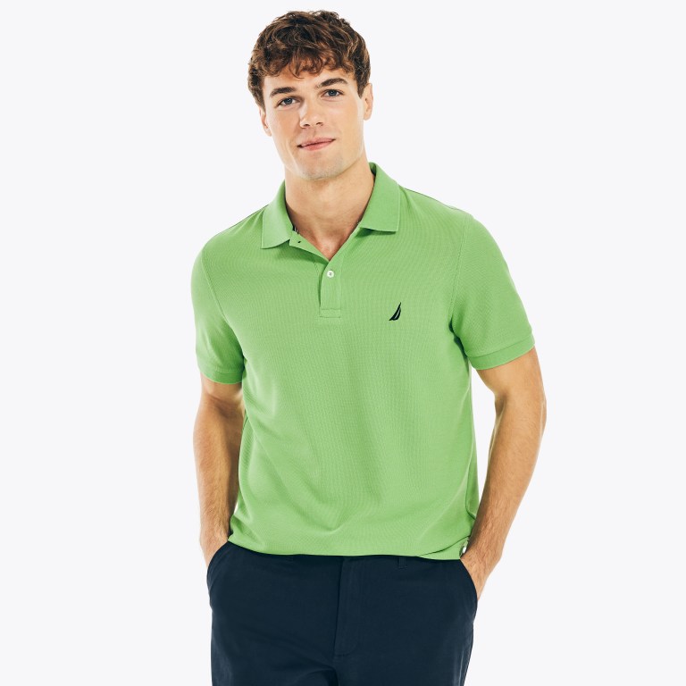 Nautica Sustainably Crafted Deck Poloshirt Heren Groen | 41sVePDa