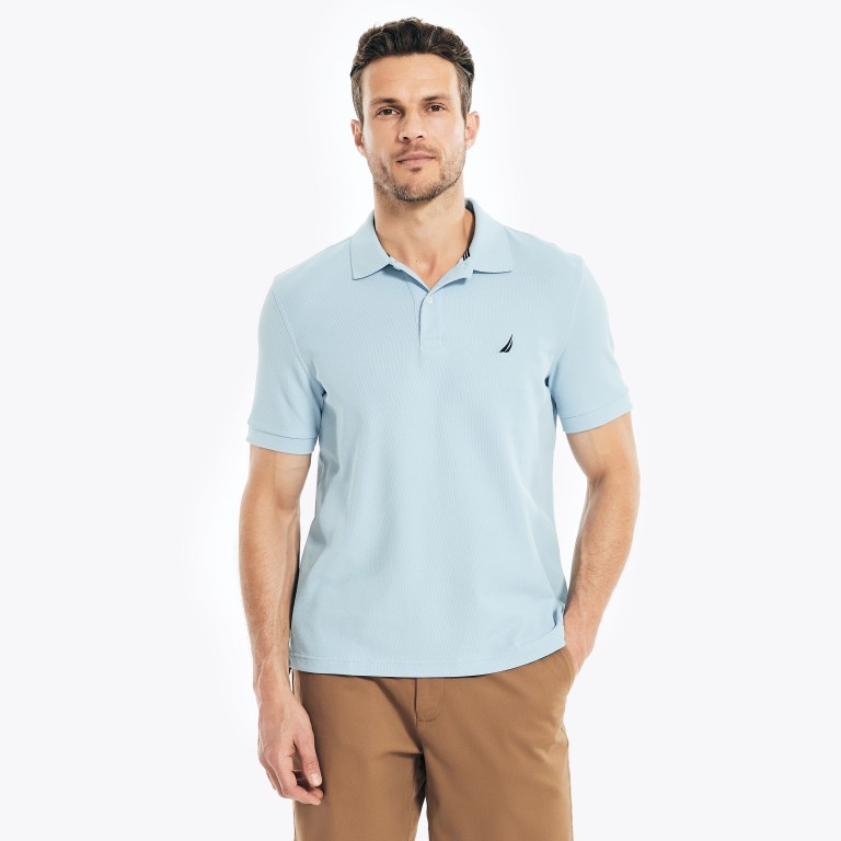 Nautica Sustainably Crafted Deck Poloshirt Heren Blauw | KMJTe6Xa