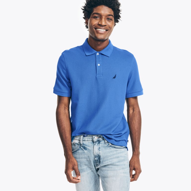 Nautica Sustainably Crafted Deck Poloshirt Heren Donkerblauw | nAHMYOki