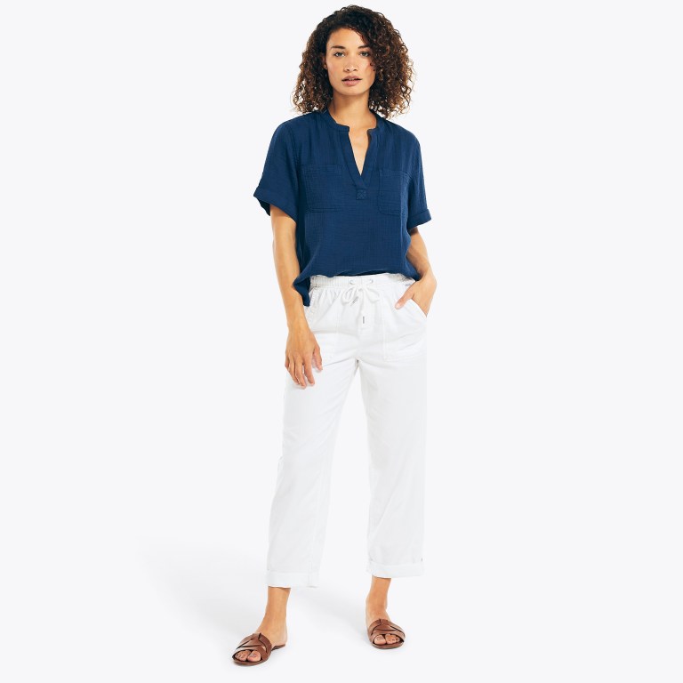 Nautica Sustainably Crafted Pull-on Broek Dames Wit | LajDYf1w