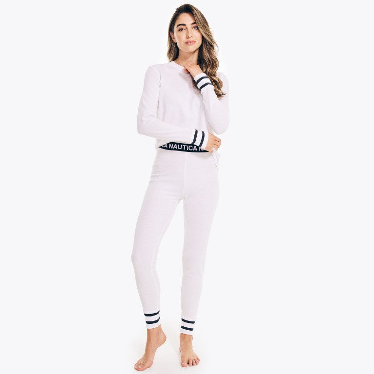 Nautica Thermal Set Base Layer Dames Lichtgeel | 8Gi8StS1