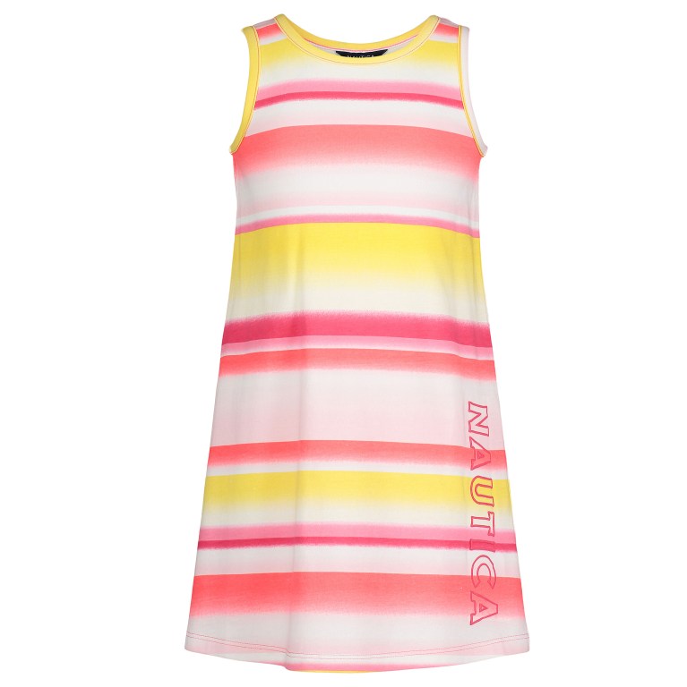 Nautica Toddler Ombre-stripe Tank (2t-4t) Jurken Meisjes Rood | yd7YUZjJ