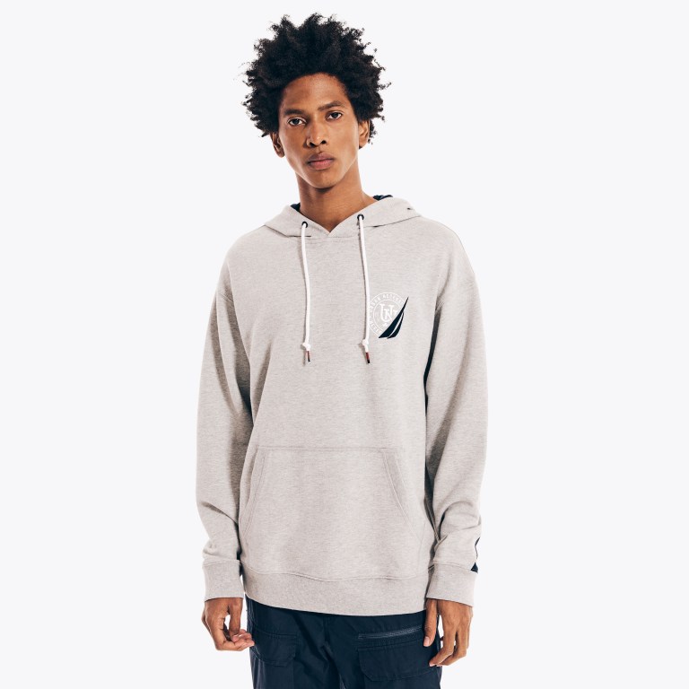 Nautica Urban Necessities X Nautica Grafische Pullover Hoodie Sweatshirts Heren Grijs | XPsuevR1