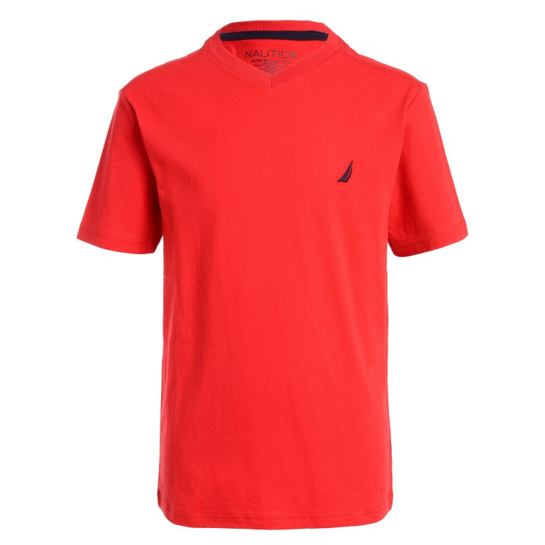 Nautica V-neck (8-20) T-shirts Jongens Rood | BJJdl6w9