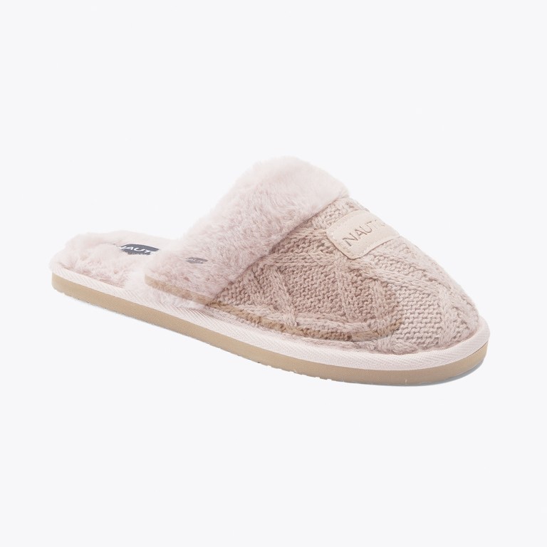 Nautica Wool Knit Slippers Dames Paars | 0cAHe9zu